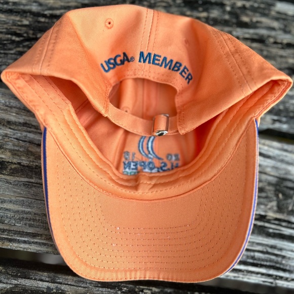 US Open 2015 Chambers Bay Orange Golf Hat Cap USGA Member Adjustable Strap - Picture 8 of 8